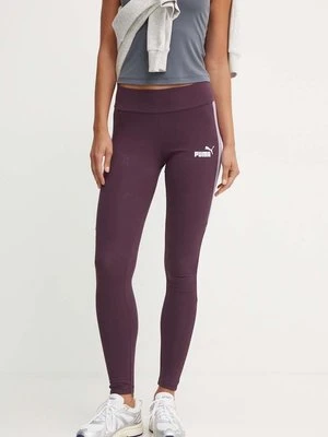 Puma legginsy damskie kolor fioletowy wzorzyste 681648