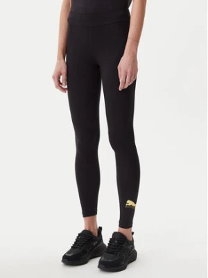 Puma Legginsy Essentials Metallic 685000 Czarny Slim Fit