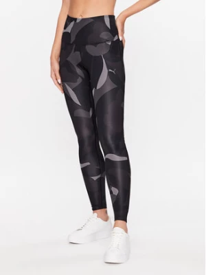 Puma Legginsy Studio Aop Trend 523144 Czarny Slim Fit