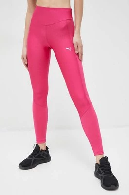 Puma legginsy treningowe Fit Eversculpt damskie kolor różowy gładkie