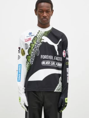 Puma longsleeve Puma x A$AP Rocky Tire Glove Longsleeve męski kolor biały wzorzysty 631714