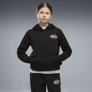 PUMA Młodzieżowa bluza z kapturem Essentials Nature 2.0 z nadrukiem, Akcesoria, Czarny