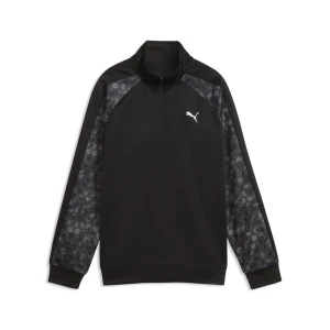 PUMA Młodzieżowa bluza z zamkiem 1 / 4 Train All Day Essentials, Akcesoria, Czarny