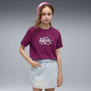 PUMA Młodzieżowa koszulka Essentials Nature 2.0 Graphic, Odzież, Różowy