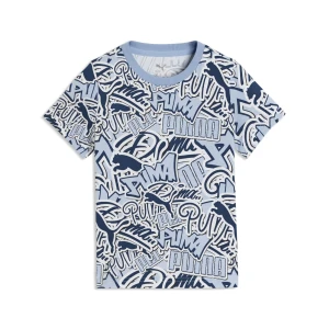 PUMA Młodzieżowa koszulka Essentials Scribble Printed, Akcesoria, Niebieski