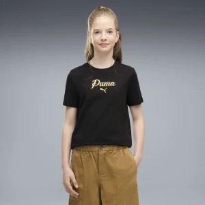 PUMA MÅ‚odzieÅ¼owa koszulka Essentials Script Glitter, Akcesoria, Czarny