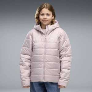 PUMA Młodzieżowa kurtka ocieplana Essentials z kapturem, Odzież, Różowy