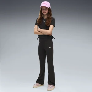 PUMA Młodzieżowe rozkloszowane legginsy Essentials z wysokim stanem, Odzież, Czarny