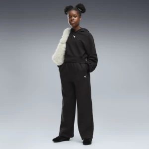 PUMA Młodzieżowe spodnie Essentials Relaxed Slouchy Pintuck, Akcesoria, Czarny