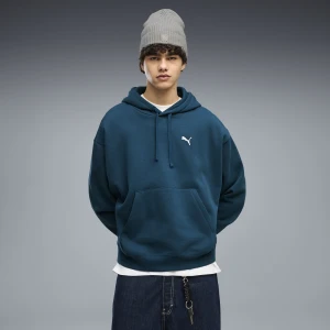 PUMA Męska bluza oversize z kapturem Essentials, Odzież, Niebieski