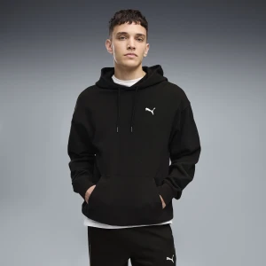 PUMA Męska bluza z kapturem Essentials Elevated o luźnym kroju, Akcesoria, Czarny