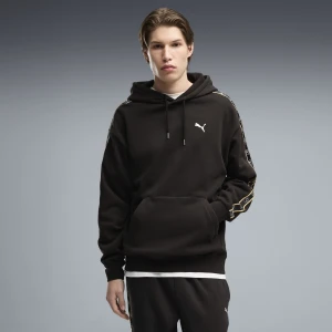 PUMA MÄ™ska bluza z kapturem Essentials Elevated Tape o luÅºnym kroju, OdzieÅ¼, Czarny