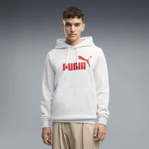 PUMA Męska bluza z kapturem Essentials z logo No. 1, Akcesoria, Biały