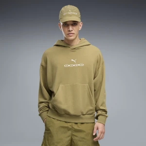 PUMA Męska bluza z kapturem Run Culture Collective o kroju boxy, Odzież, Brązowy