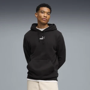 PUMA Męska dzianinowa bluza z kapturem Essentials z logo No.1, Odzież, Czarny