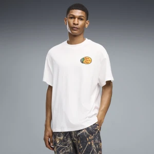 PUMA Męska koszulka Dylan Wildcat o kroju oversize, Odzież, Biały
