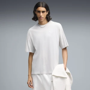 PUMA Męska koszulka Essentials Boxy o luźnym kroju, Odzież, Biały