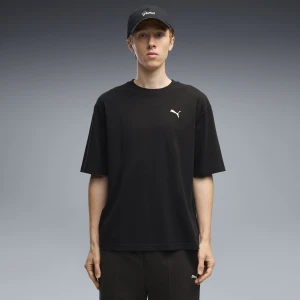 PUMA Męska koszulka Essentials Boxy o luźnym kroju, Odzież, Czarny