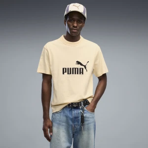PUMA Męska koszulka Essentials Elevated No.1 o luźnym kroju, Akcesoria, Żółty