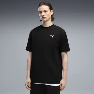 PUMA Męska koszulka Essentials Elevated o luźnym kroju, Akcesoria, Czarny