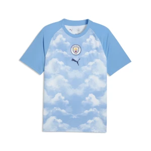 PUMA Męska koszulka rozgrzewkowa Manchester City, Akcesoria, Niebieski