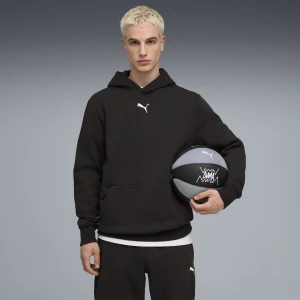 PUMA Męska koszykarska bluza z kapturem teamJAWS Post Game, Akcesoria, Czarny