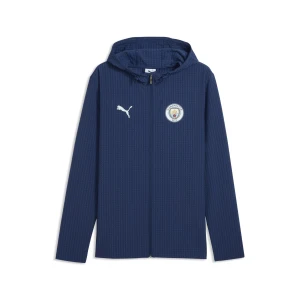 PUMA Męska kurtka treningowa Manchester City z materiału softshell, Akcesoria, Niebieski