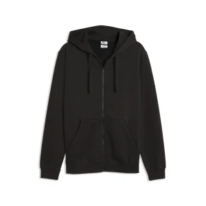 PUMA Męska rozpinana bluza z kapturem Essentials z logo No. 1, Akcesoria, Czarny