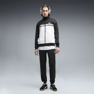 PUMA Męski dres Colourblocked, Odzież, Czarny