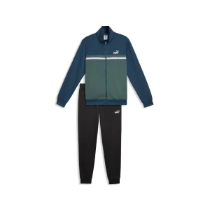 PUMA Męski dres Colourblocked, Odzież, Niebieski