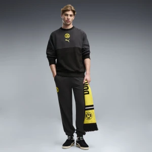 PUMA Męskie spodnie dresowe Borussia Dortmund ftblCulture, Odzież, Czarny