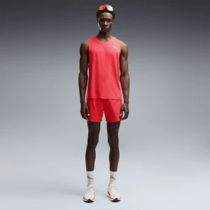 PUMA Męskie szorty do biegania Dreamrun dryCELL 5", Odzież, Czerwony