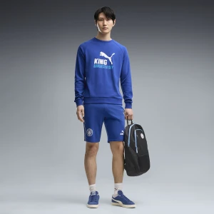 PUMA Męskie szorty dresowe Manchester City KING, Odzież, Niebieski