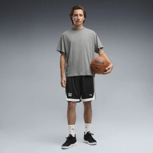 PUMA Męskie szorty koszykarskie Fundamentals Mesh 8", Odzież, Czarny