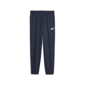 PUMA Męskie tkane spodnie Essentials Logo, Odzież, Niebieski Navy