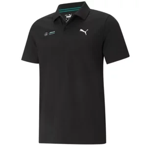 Puma Mercedes F1 Essentials Polo 599622-01, Męskie, Czarne, koszulki polo, bawełna, rozmiar: XS