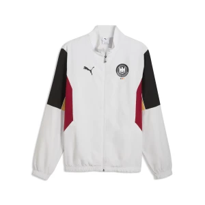 PUMA Męska archiwalna kurtka dresowa niemieckiej reprezentacji w piłce ręcznej, Odzież, Szary,