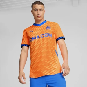 PUMA Męska autentyczna trzecia koszulka Olympique Marsylia 24/25, Odzież, Pomarańczowy,
