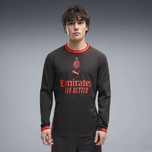 PUMA Męska autentyczna trzecia koszulka z długim rękawem AC Milan 26 / 27, Odzież, Szary