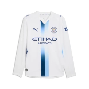 PUMA Męska autentyczna trzecia koszulka z długim rękawem Manchester City 26 / 27, Akcesoria, Biały