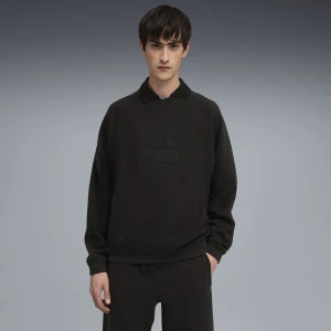 PUMA Męska bluza dresowa KING z okrągłym dekoltem, Akcesoria, Czarny,