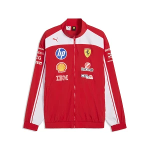 PUMA Męska bluza dresowa Scuderia Ferrari HP Replica Drivers Authentic, Akcesoria, Czerwony,