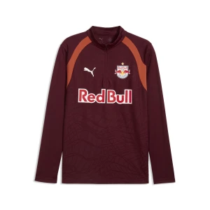 PUMA Męska bluza treningowa FC RB Salzburg z zamkiem 1/4, Akcesoria, Czerwony