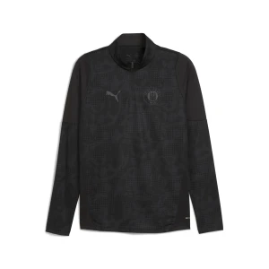 PUMA Męska bluza treningowa FC St. Pauli z zamkiem 1/4, Akcesoria, Czarny,