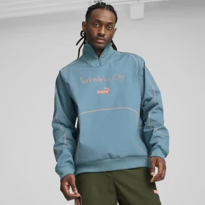 PUMA Męska bluza treningowa ftblSTATEMENT Manchester City, Odzież, Niebieski,