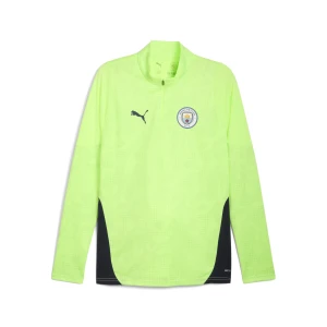 PUMA Męska bluza treningowa Manchester City z zamkiem 1/4, Akcesoria, Żółty,