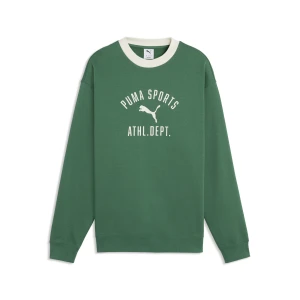 PUMA Męska bluza Varsity z okrągłym dekoltem, Odzież, Zielony