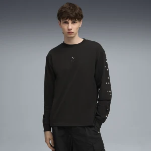 Zdjęcie produktu PUMA Męska bluza z długim rękawem GRAPHIC Braille, Odzież, Czarny