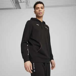 PUMA Męska bluza z kapturem BMW M Motorsport ESS+, Odzież, Czarny
