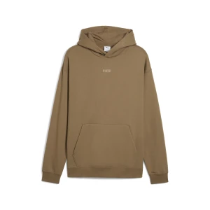 PUMA Męska bluza z kapturem Elevated Essentials o luźnym kroju, Akcesoria, Brązowy,